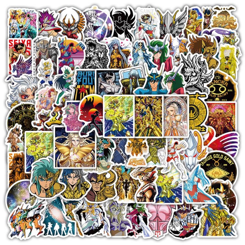 Laptop Original Accessories - 101Pcs Saint Seiya Anime Stickers Cartoon