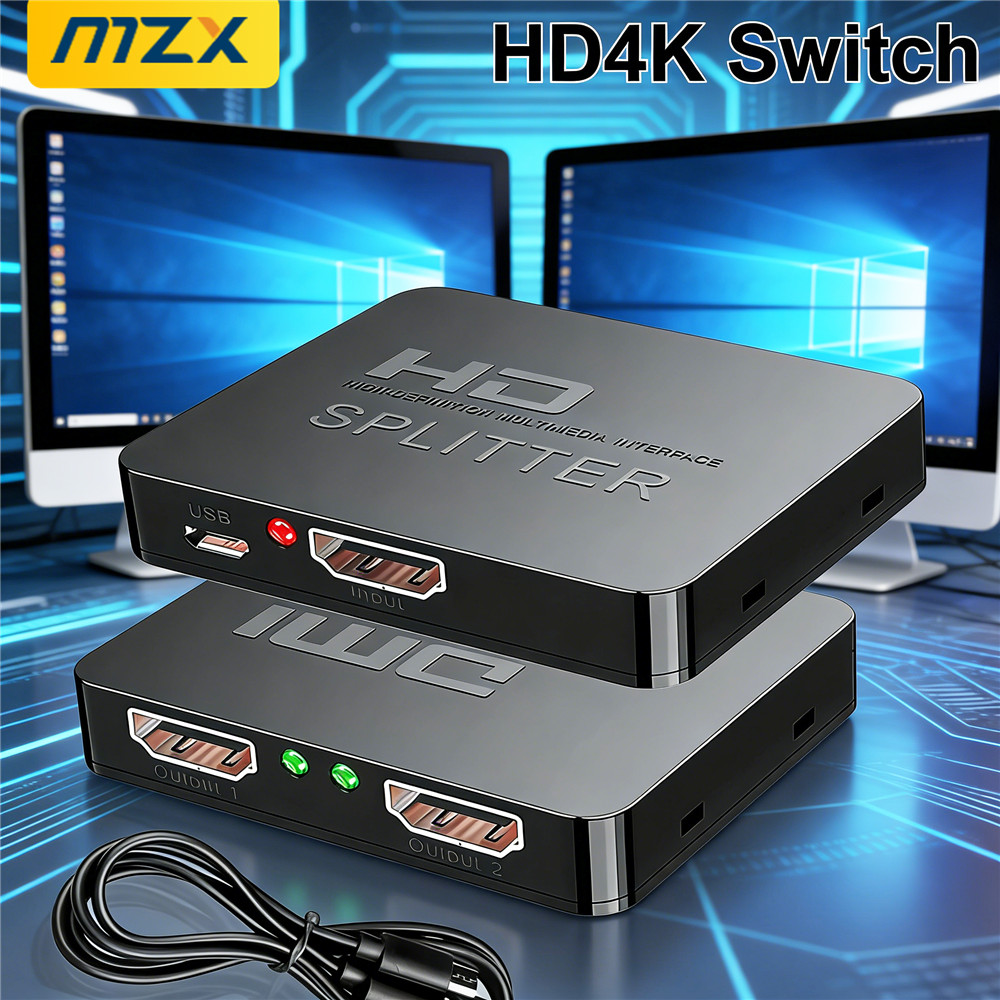 Laptop Accessories Distributor - 1-in-2-Out 4K Switch Video HDMI-compatible Splitter