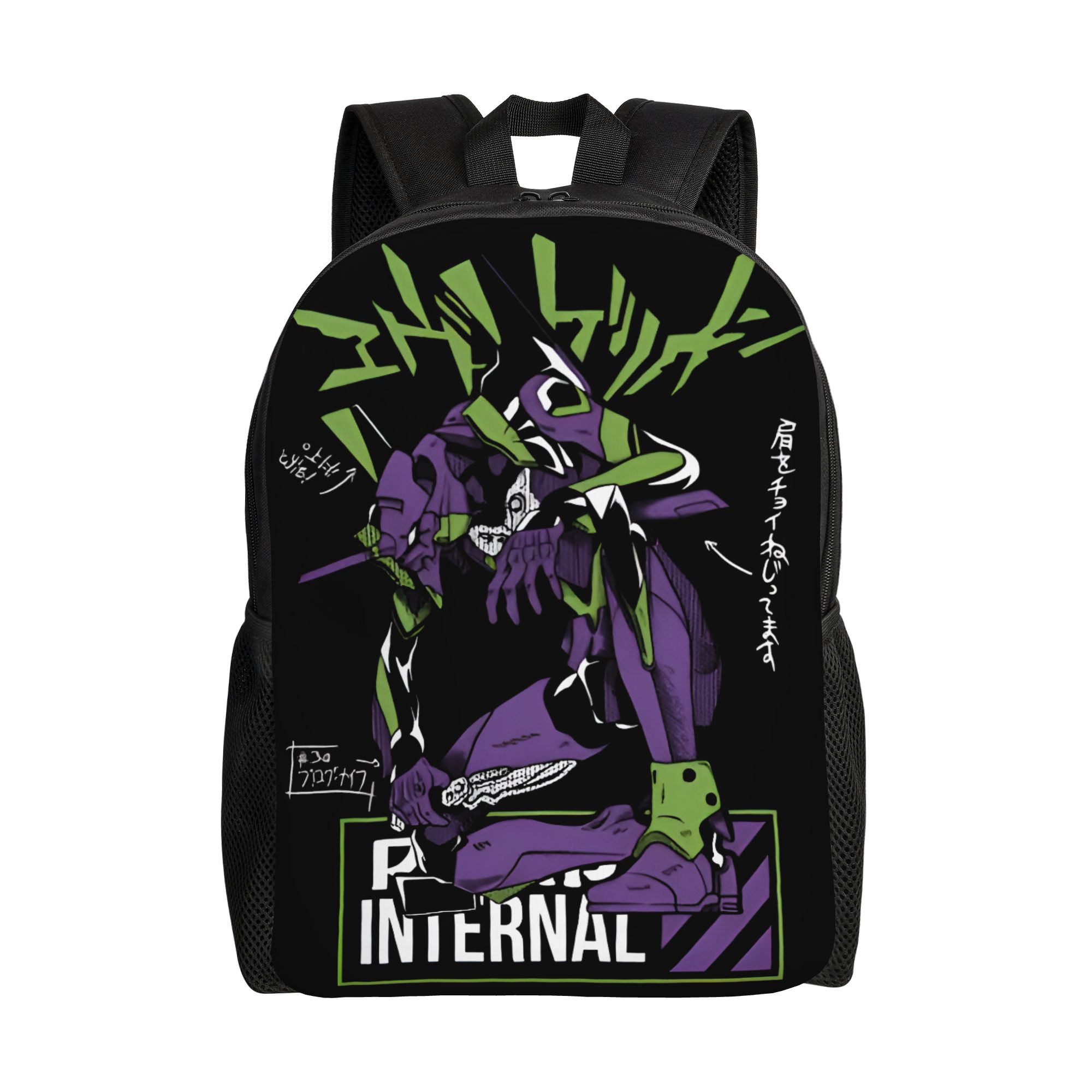 Laptop Accessories Bag For Men - 3D Printing E-Evangelions Backpacks Mecha Style