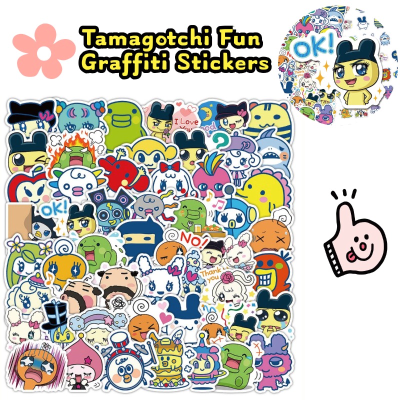 Laptop Original Accessories - Japanese Tamagotchi Stickers Electronic Pet Mametchi