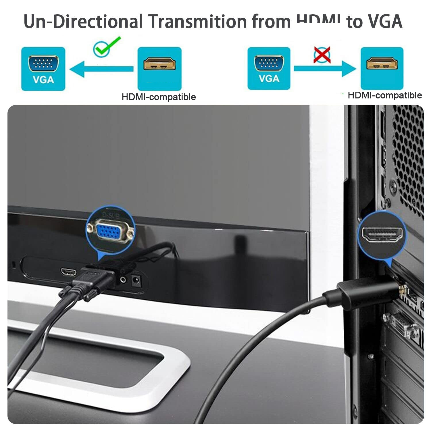 For HDMI to VGA Support Comput - đánh giá và giá Laptop Accessories Distributor