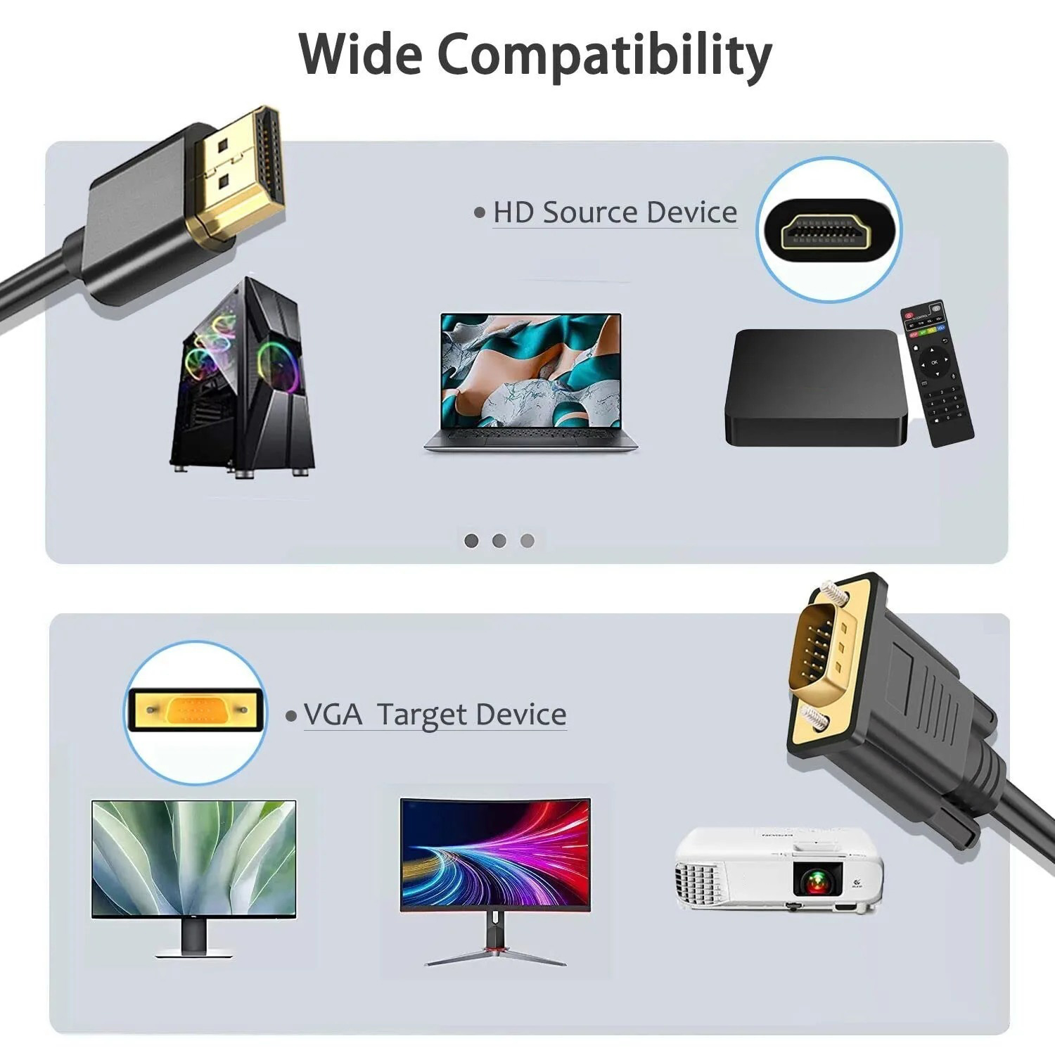 For HDMI to VGA Support Comput - đánh giá và giá Laptop Accessories Distributor