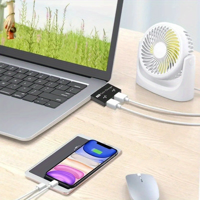 USB2.0 Splitter 1 Male To 2 Po - đánh giá và giá Laptop Accessories Hub