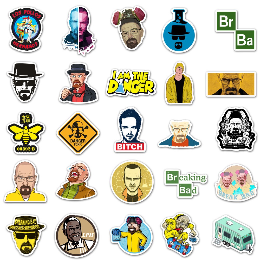 50pcs TV Show Breaking Bad Sti - đánh giá và giá Laptop Accessories Cool