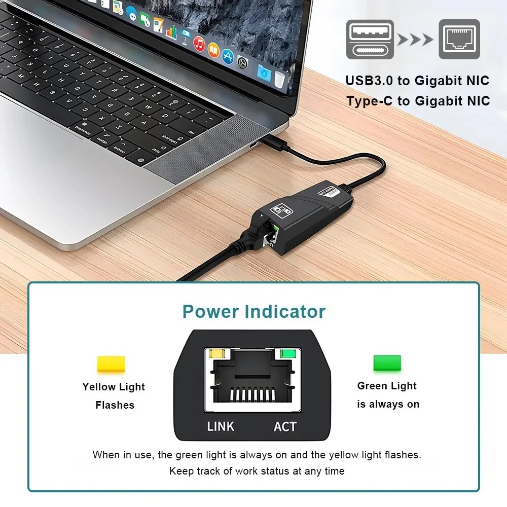 Wifi Adapter USB 3.0 HUB Ether - đánh giá và giá Laptop Accessories Hub