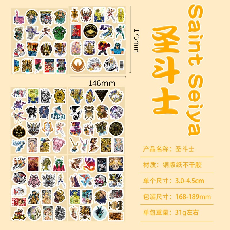 101Pcs Saint Seiya Anime Stick - đánh giá và giá Laptop Original Accessories