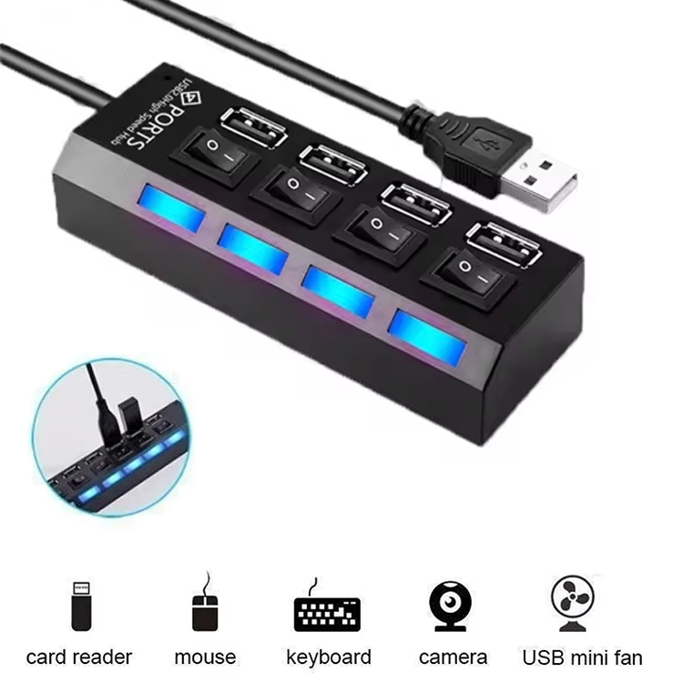 USB Extension Hub 4-Port Split - đánh giá và giá Laptop Accessories Hub