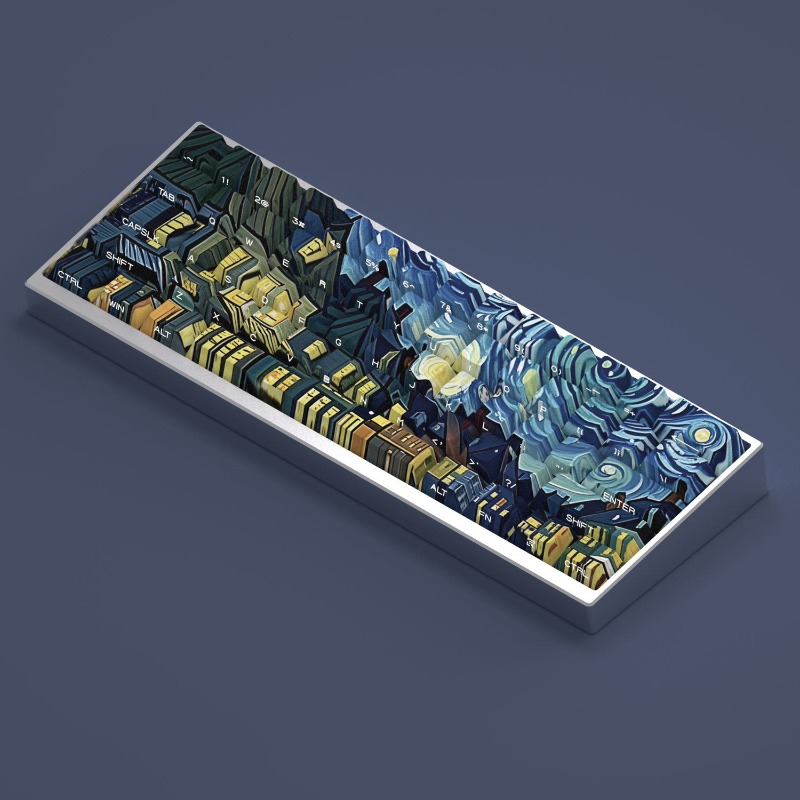 Van Gogh Starry Sky Theme Keyc - đánh giá và giá Laptop Accessories For Gaming
