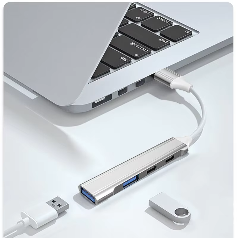 4 in 1 Aluminum Multi Splitter - đánh giá và giá Laptop Accessories Hub