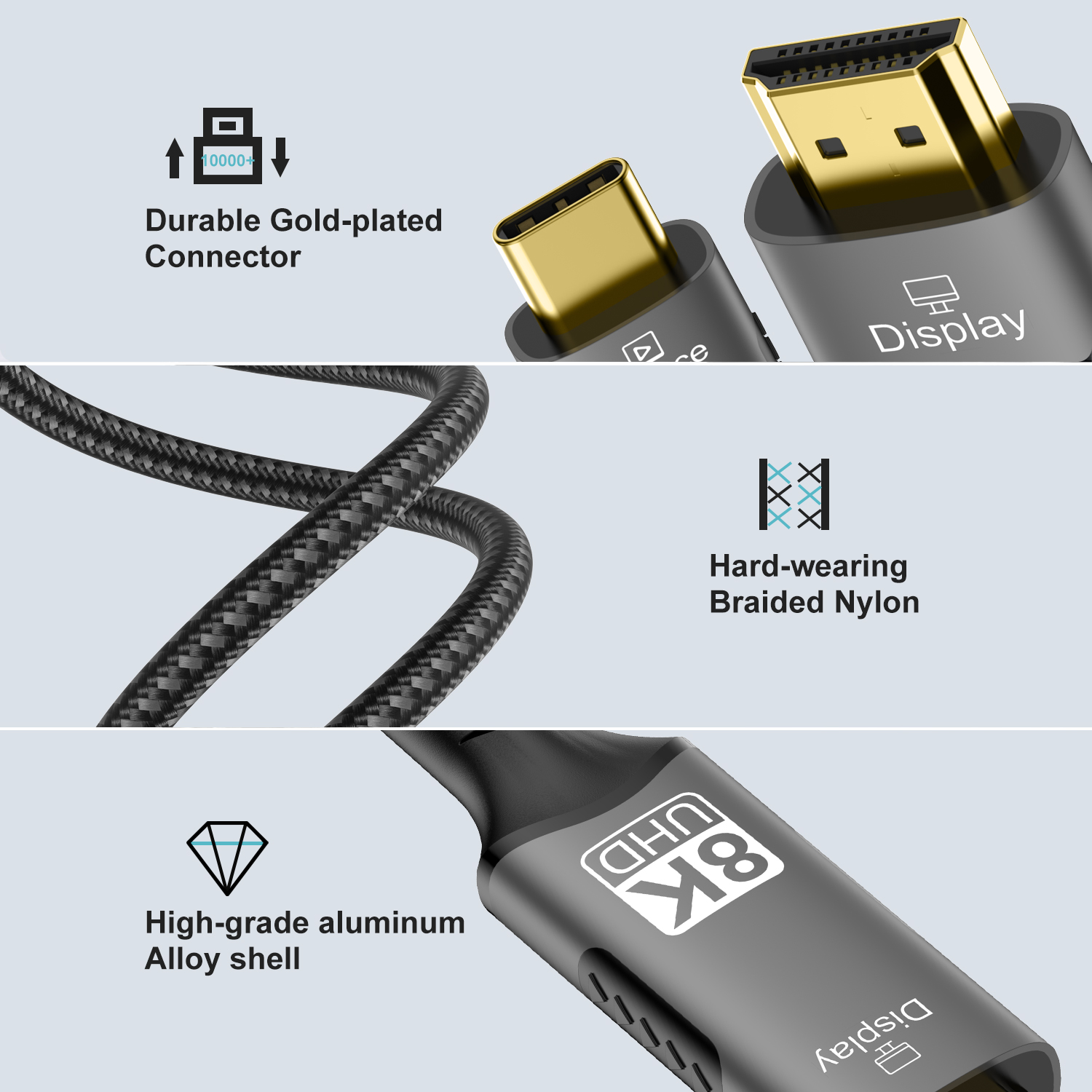 8K Type C to HDMI 2.1 Cable 32 - đánh giá và giá Laptop Accessories Distributor