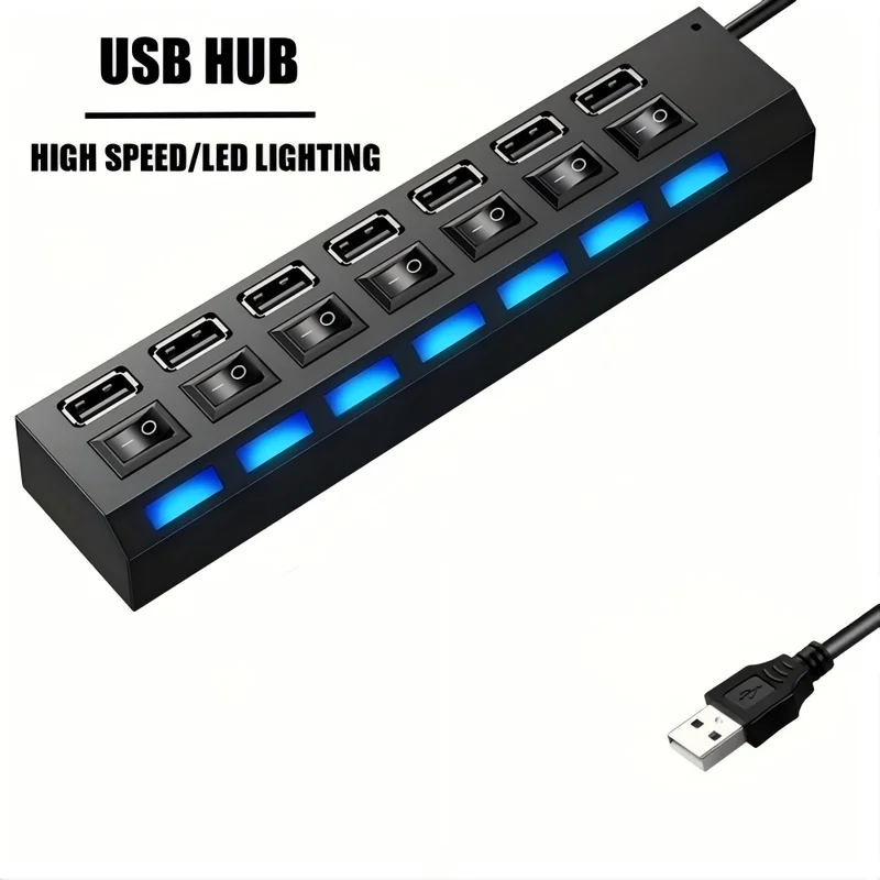 USB 2.0 Hub đa USB Splitter cổ - đánh giá và giá Laptop Accessories Hub