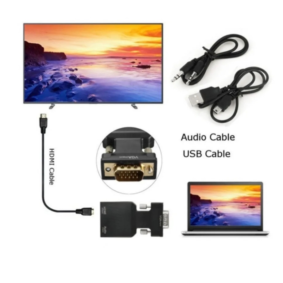YIGETOHDE VGA to HDMI Converte - đánh giá và giá Hdmi Vga Adapter