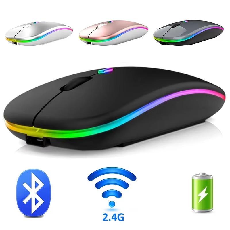 Wireless Bluetooth Mouse 2.4G  - đánh giá và giá Laptop External Accessories