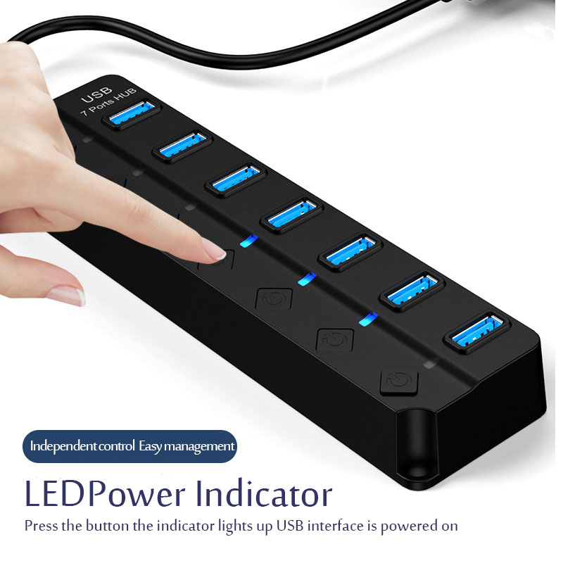 USB 3.0 Power Adapter 4/7 Port - đánh giá và giá Laptop Accessories Hub