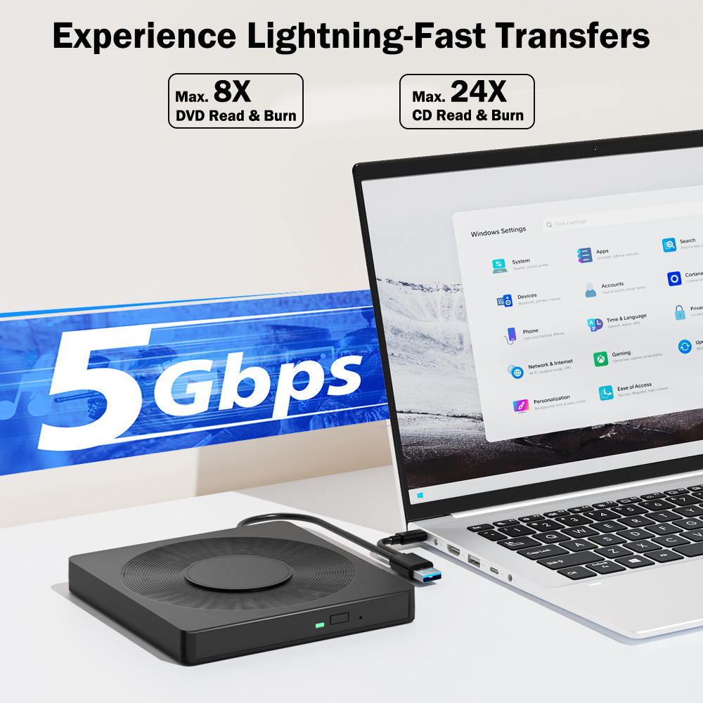 USB3.0 Type C CD DVD Recorder  - đánh giá và giá Laptop Accessories Distributor