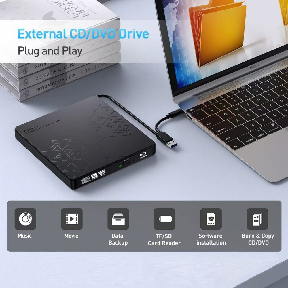 5-in-1 External Blu-ray Drive， - đánh giá và giá Laptop Accessories Distributor