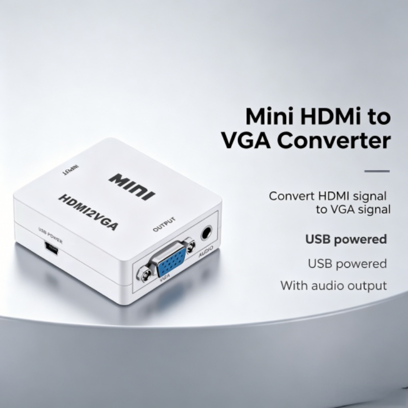 HDMI to VGA Converter with Aud - đánh giá và giá Hdmi Vga Adapter