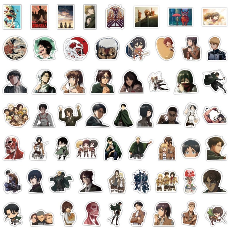 60Pcs Attack on Titan Anime St - đánh giá và giá Laptop Original Accessories