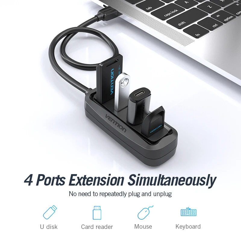 Vention USB 2.0 HUB 4 Port wit - đánh giá và giá Laptop Accessories Hub