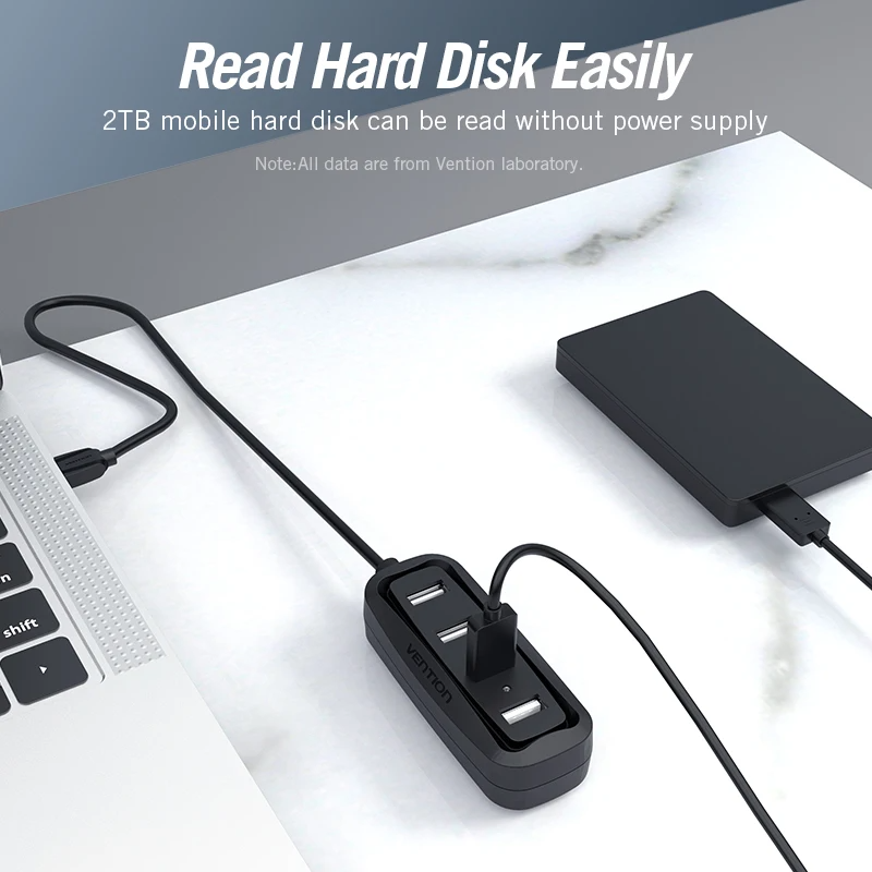 Vention USB 2.0 HUB 4 Port wit - đánh giá và giá Laptop Accessories Hub
