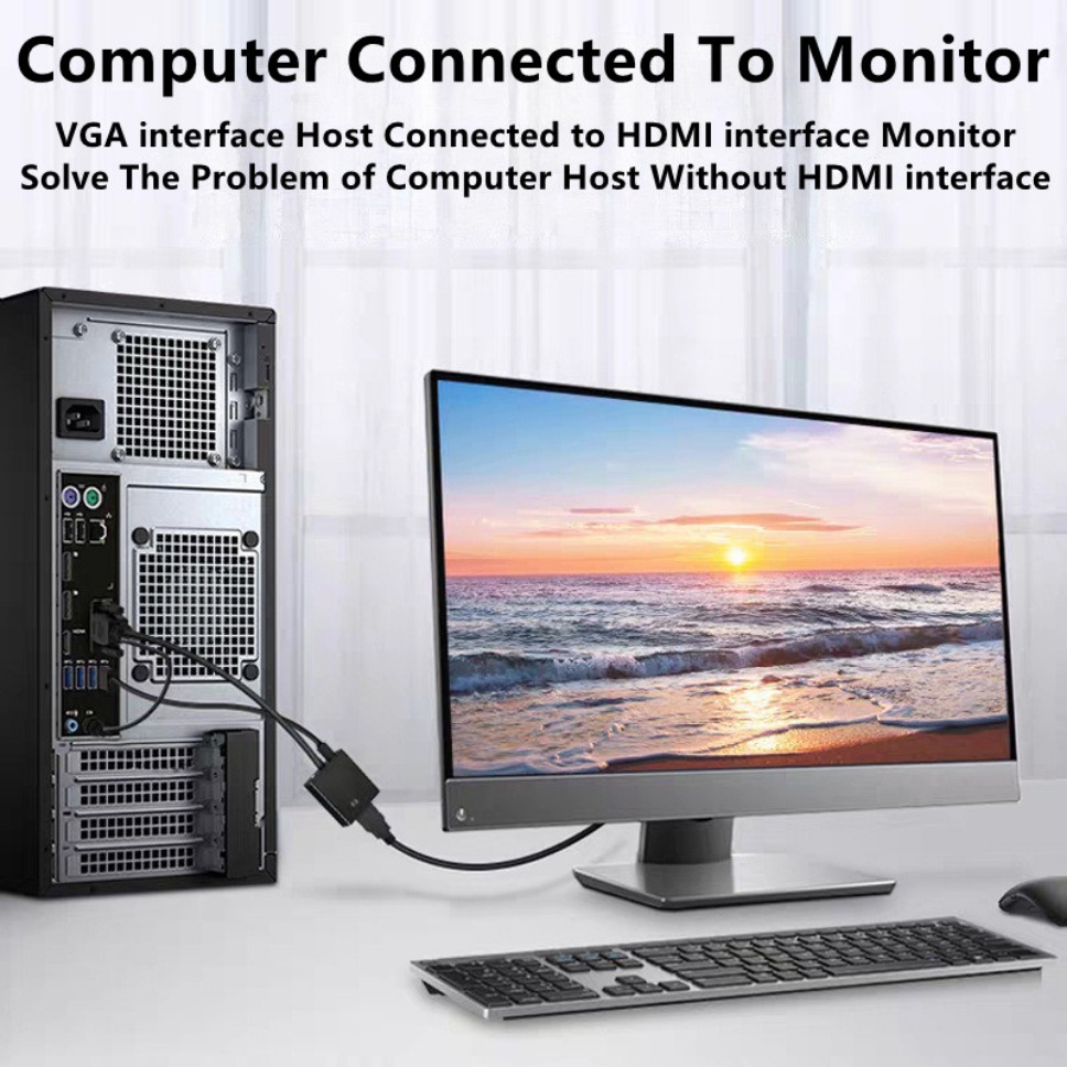 HD 1080P VGA to HDMI Adapter C - đánh giá và giá Hdmi Vga Adapter
