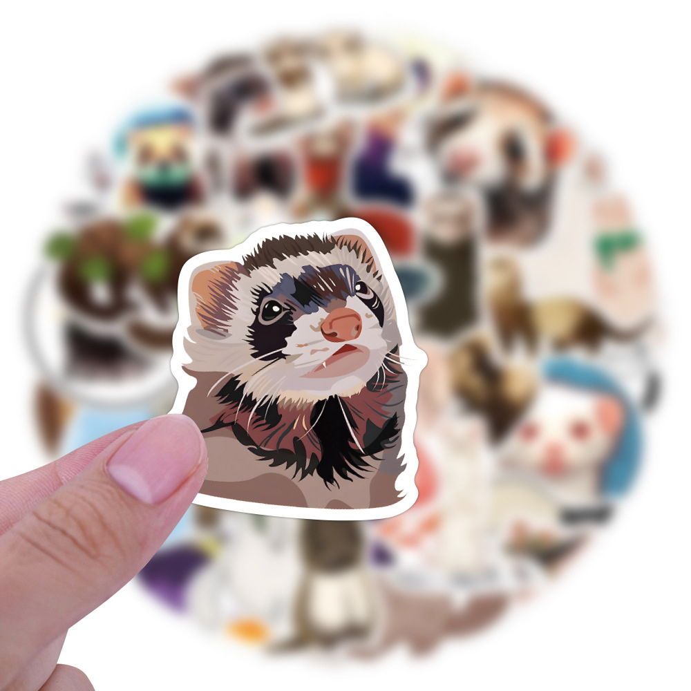 10/30/50/100pcs Kawaii Ferret  - đánh giá và giá Laptop Accessories Cool