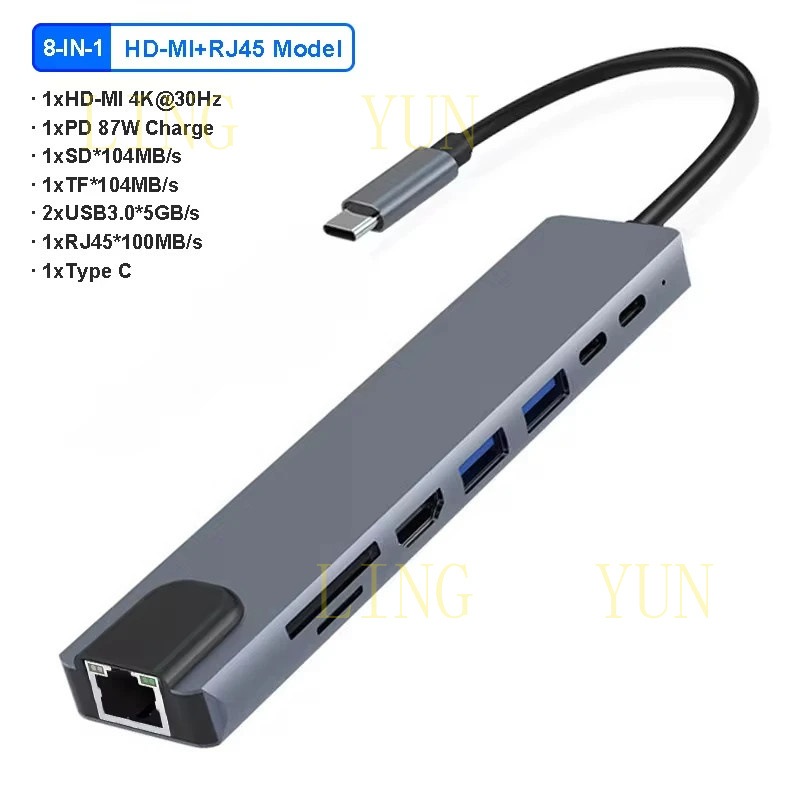 Z  11 Ports USB C HUB Docking  - đánh giá và giá Hdmi Vga Adapter