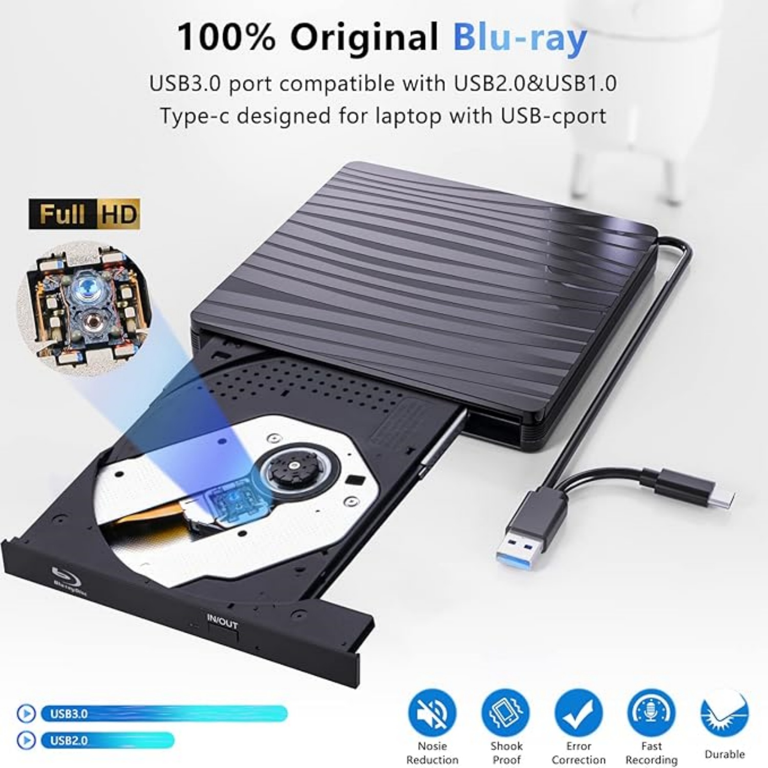 USB3.0 External Blu-ray Optica - đánh giá và giá Laptop Accessories Distributor
