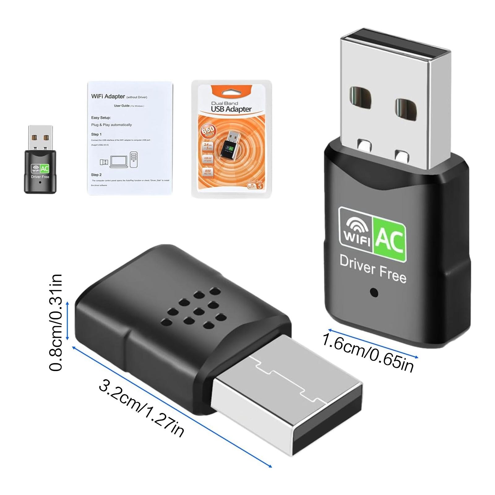 AC600 USB WiFi Adapter, Dual B - đánh giá và giá Laptop Accessories Distributor