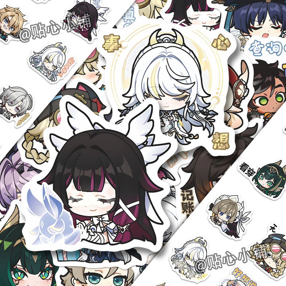 64PCS Genshin Impact Moon Maid - đánh giá và giá Laptop Original Accessories